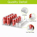 Self-Pushing Fridge Drink Organizer – Auto Can Dispenser 15 Cans | MIRA