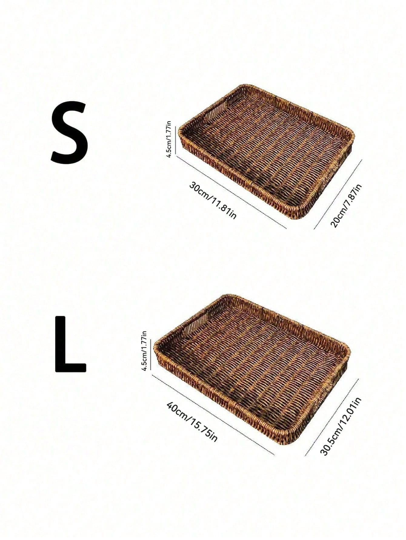 Vintage Woven Trays with Handles | Bread & Storage Baskets | MIRA