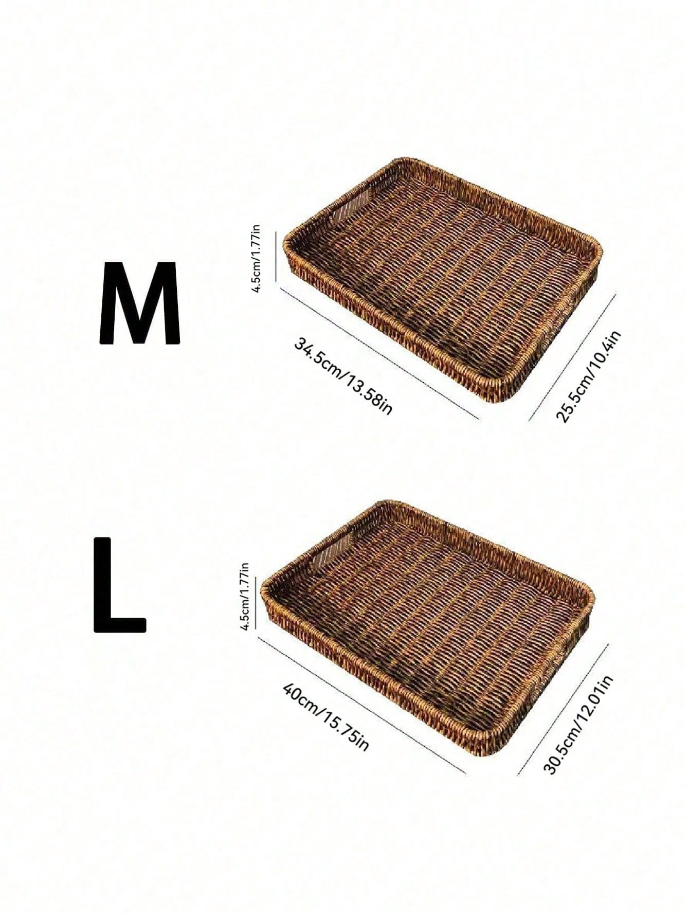 Vintage Woven Trays with Handles | Bread & Storage Baskets | MIRA