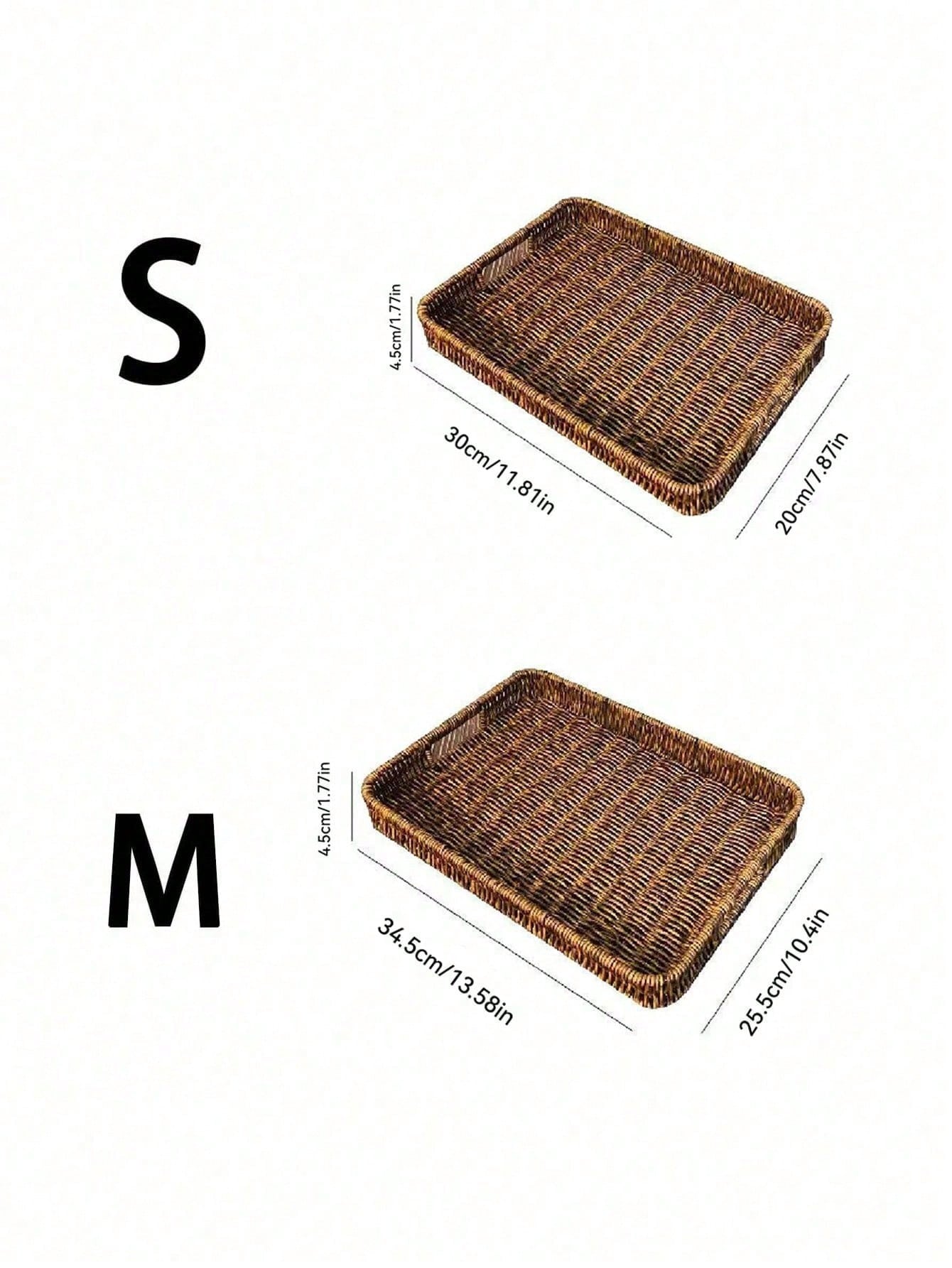 Vintage Woven Trays with Handles | Bread & Storage Baskets | MIRA