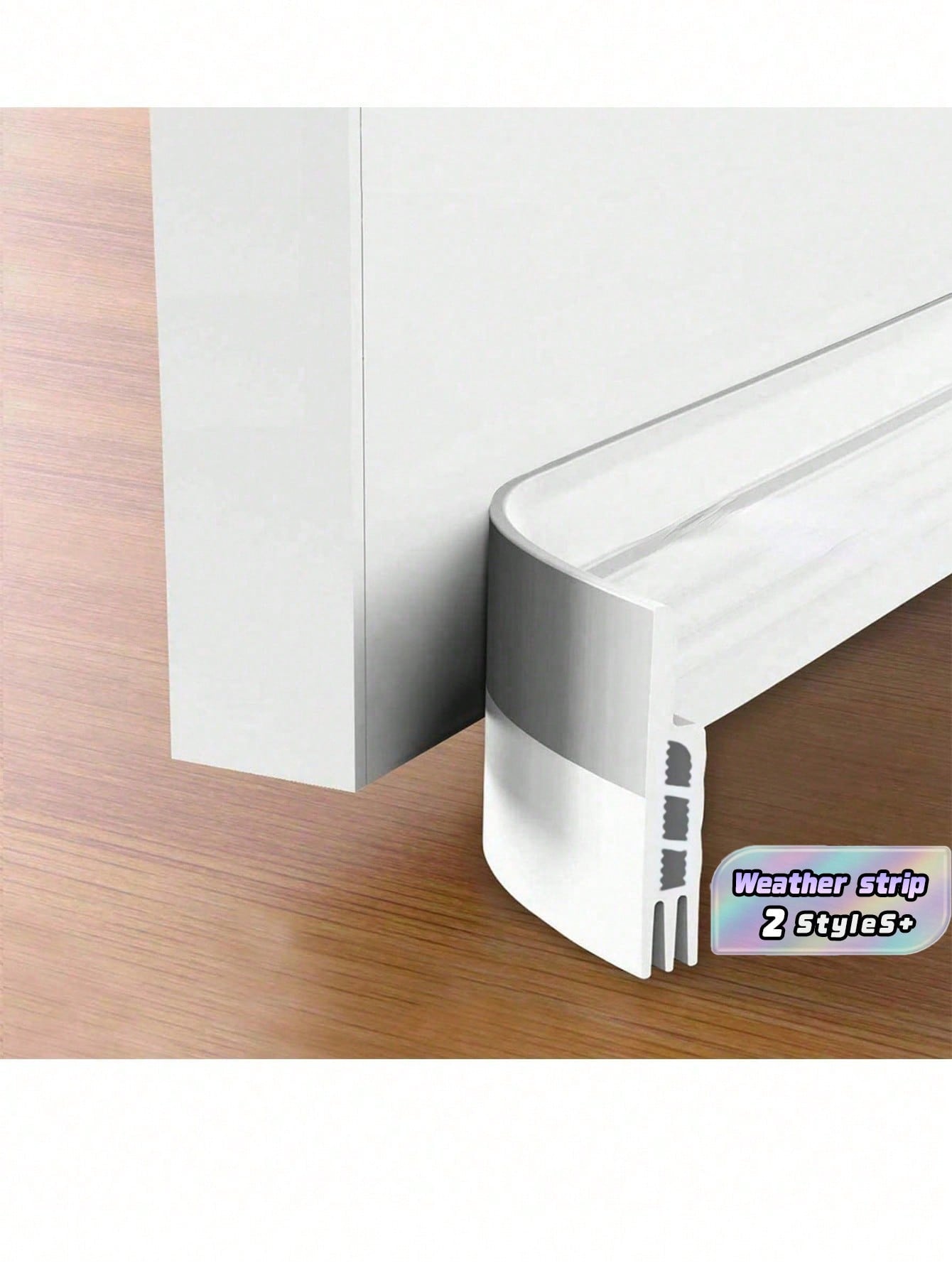 1 Pack Door Draft Stopper, Under Door Sweep For Exterior & Interior Doors, Weather Stripping Door Seal, Garage Window Blocker Noise Cold Air Insulation, Draft Guard,Door