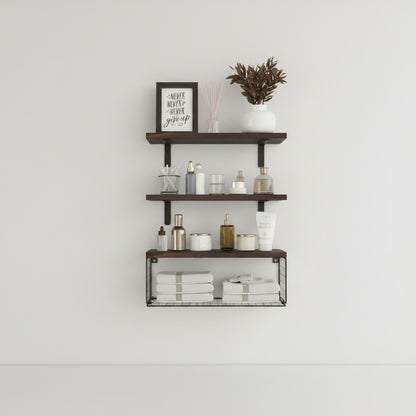 Wall Mounted Floating Bathroom Shelves