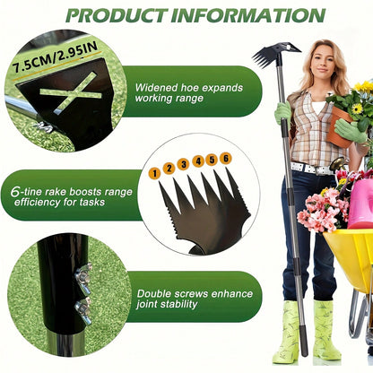 Premium Steel Hardened Hollow Weeding Trowel -Handheld Garden Cultivator, Efficient GardenMaintenance, Rust-Resistant Durable, Suitable ForVegetable Garden, Flower Garden