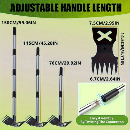 Premium Steel Hardened Hollow Weeding Trowel -Handheld Garden Cultivator, Efficient GardenMaintenance, Rust-Resistant Durable, Suitable ForVegetable Garden, Flower Garden