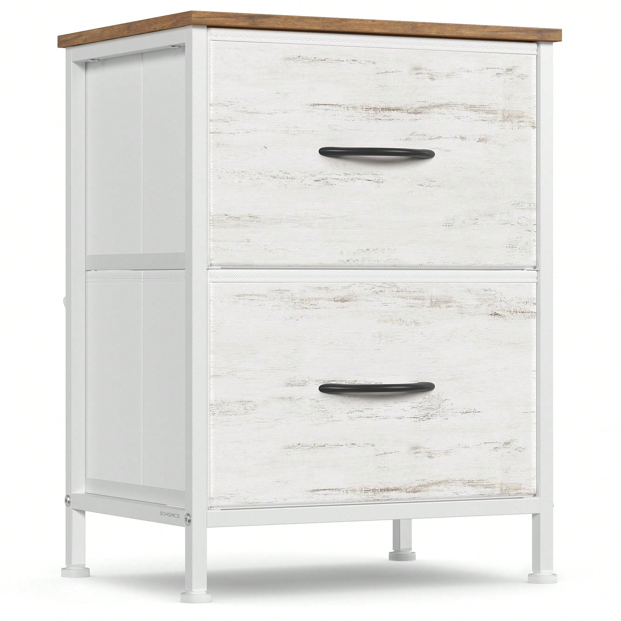 2-Drawer Dresser & Nightstand – Steel MDF Bedroom Storage | MIRA