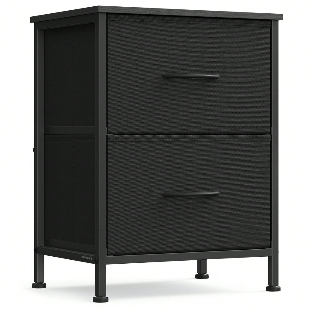 2-Drawer Dresser & Nightstand – Steel MDF Bedroom Storage | MIRA