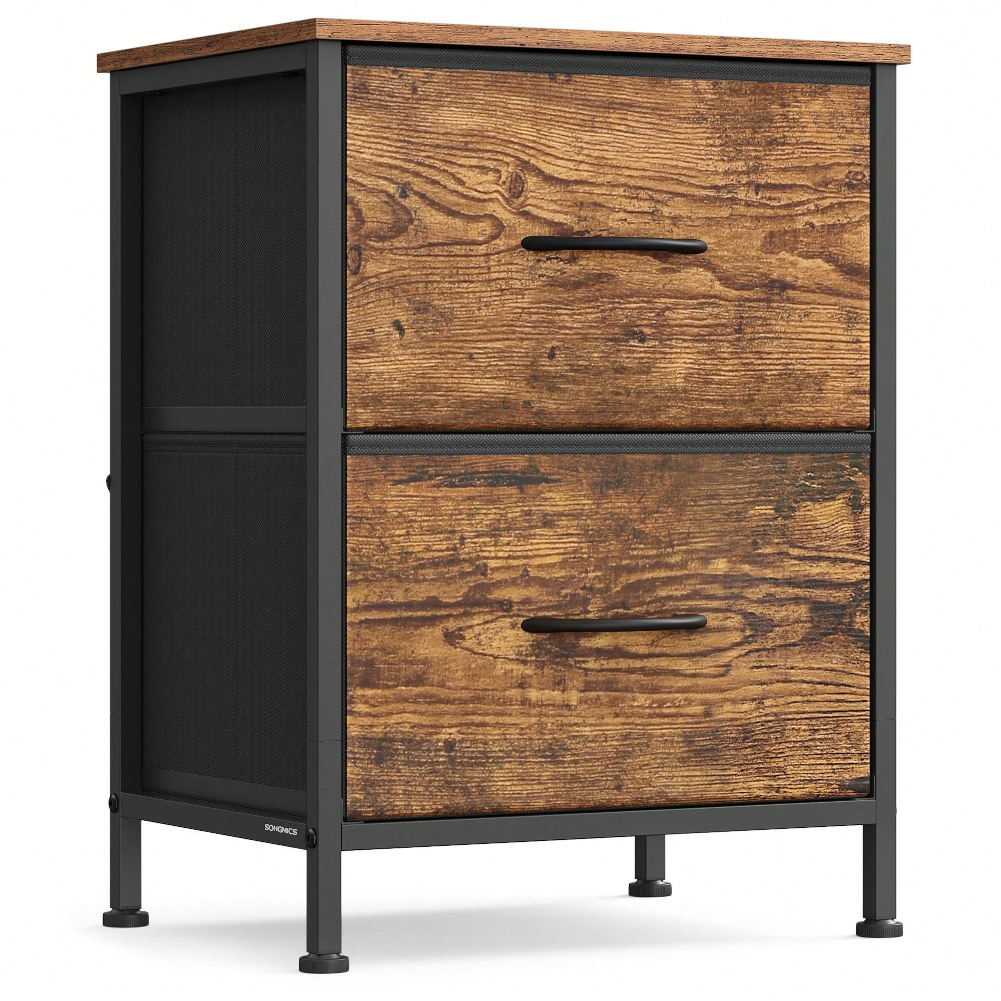 2-Drawer Dresser & Nightstand – Steel MDF Bedroom Storage | MIRA