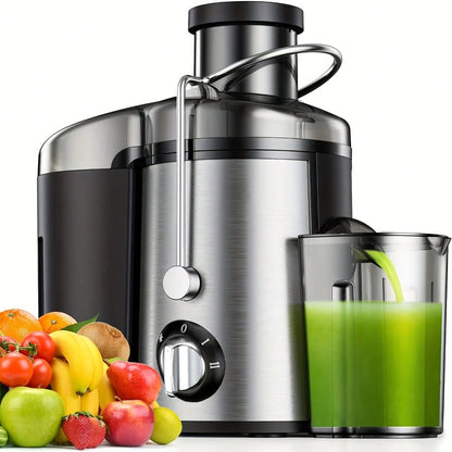 Multi-Functional Juicer, Fruit Juice Maker, Suitable For Vegetables And Fruits - Wide Feed Opening For Easy Juice Extraction, Easy To Clean, Space-Saving Design, Ideal Choice For A Healthy Lifestyle And Delicious Beverages, Christmas Gift