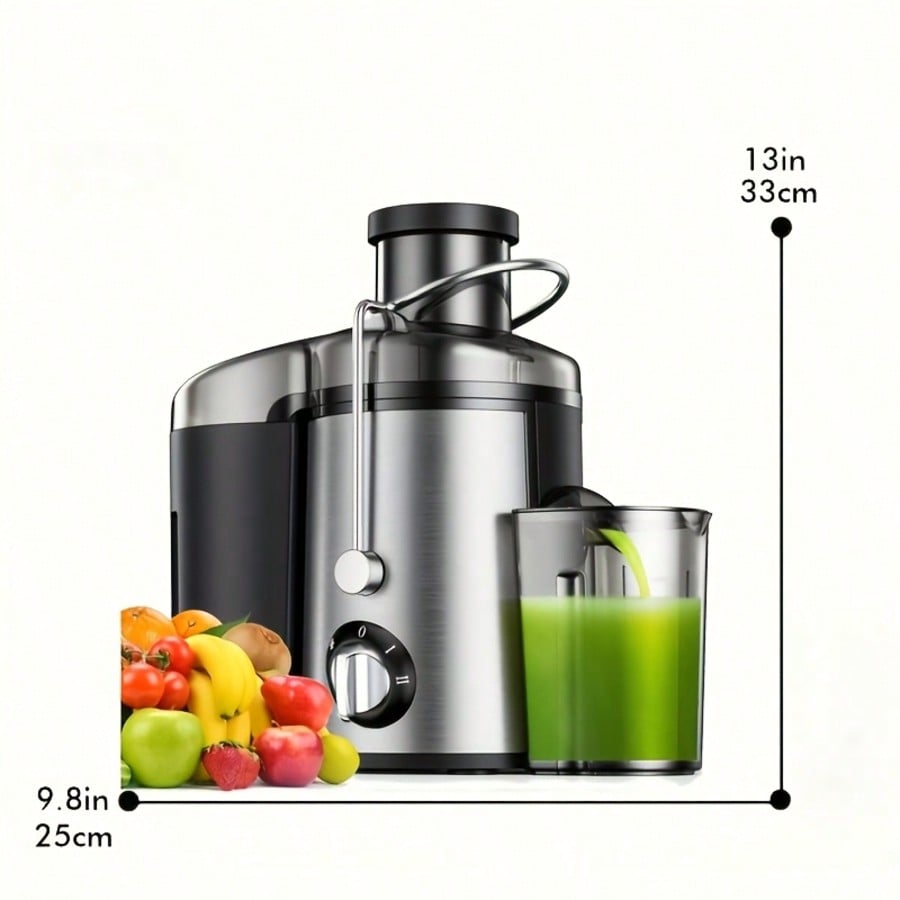 Multi-Functional Juicer, Fruit Juice Maker, Suitable For Vegetables And Fruits - Wide Feed Opening For Easy Juice Extraction, Easy To Clean, Space-Saving Design, Ideal Choice For A Healthy Lifestyle And Delicious Beverages, Christmas Gift