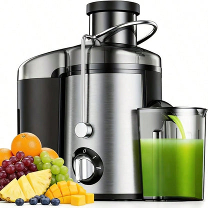 Multi-Functional Juicer, Fruit Juice Maker, Suitable For Vegetables And Fruits - Wide Feed Opening For Easy Juice Extraction, Easy To Clean, Space-Saving Design, Ideal Choice For A Healthy Lifestyle And Delicious Beverages, Christmas Gift