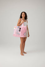 Large Mesh Beach Tote Bag with Pockets – Foldable & Sandproof | MIRA
