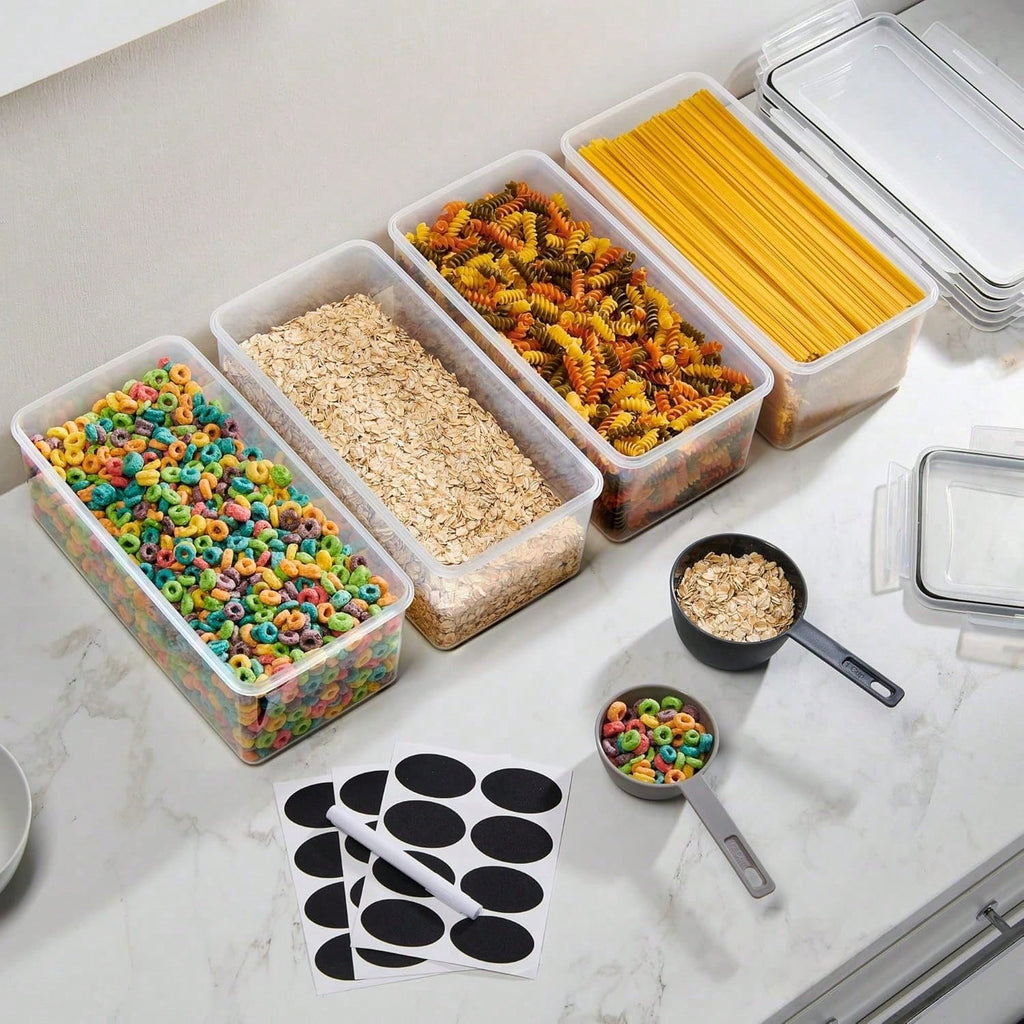 Airtight Food Storage Containers 8-Piece Set with Scoops & Labels | MIRA