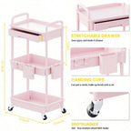 SlimRolling Storage Cart 3-Tier – Bathroom & Kitchen Organizer | MIRA