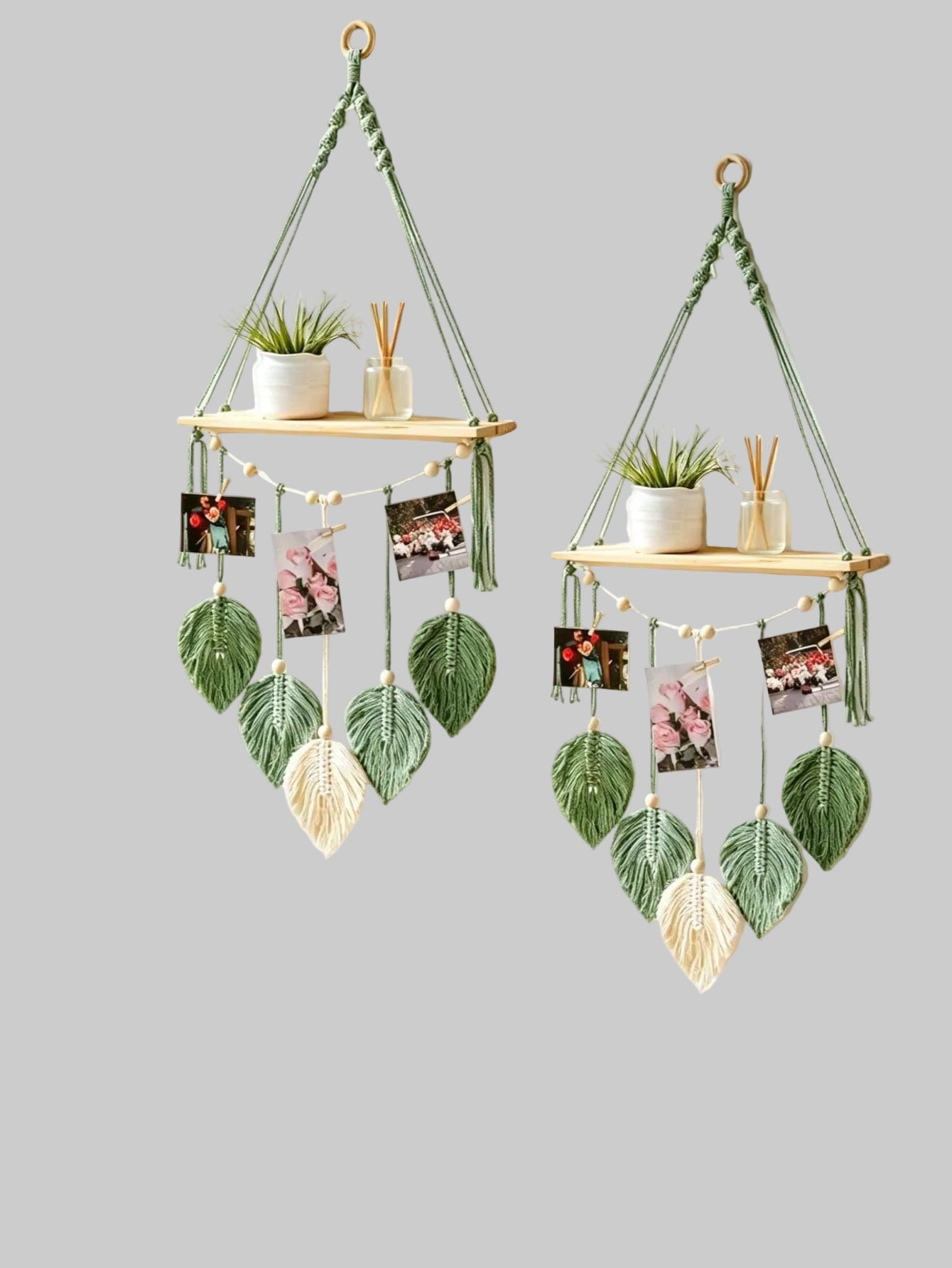 Handmade Woven Wall Hanging Shelf | Bohemian Floating Shelf | MIRA