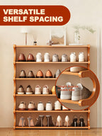 Bamboo Shoe Rack 3/5/6 Tier – Freestanding Shoe Storage Organizer | MIRA
