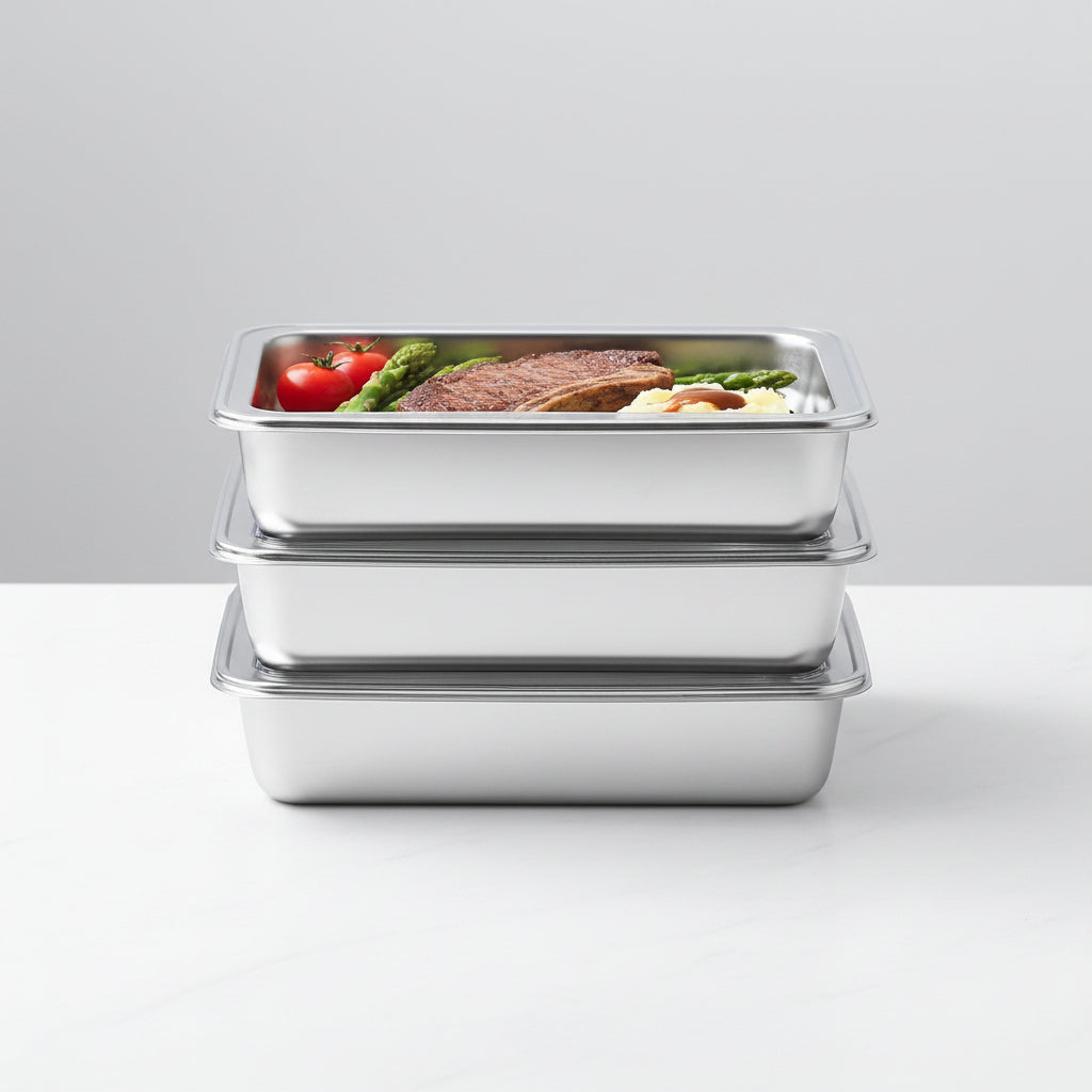 5-Piece Stainless Steel Storage Container Set