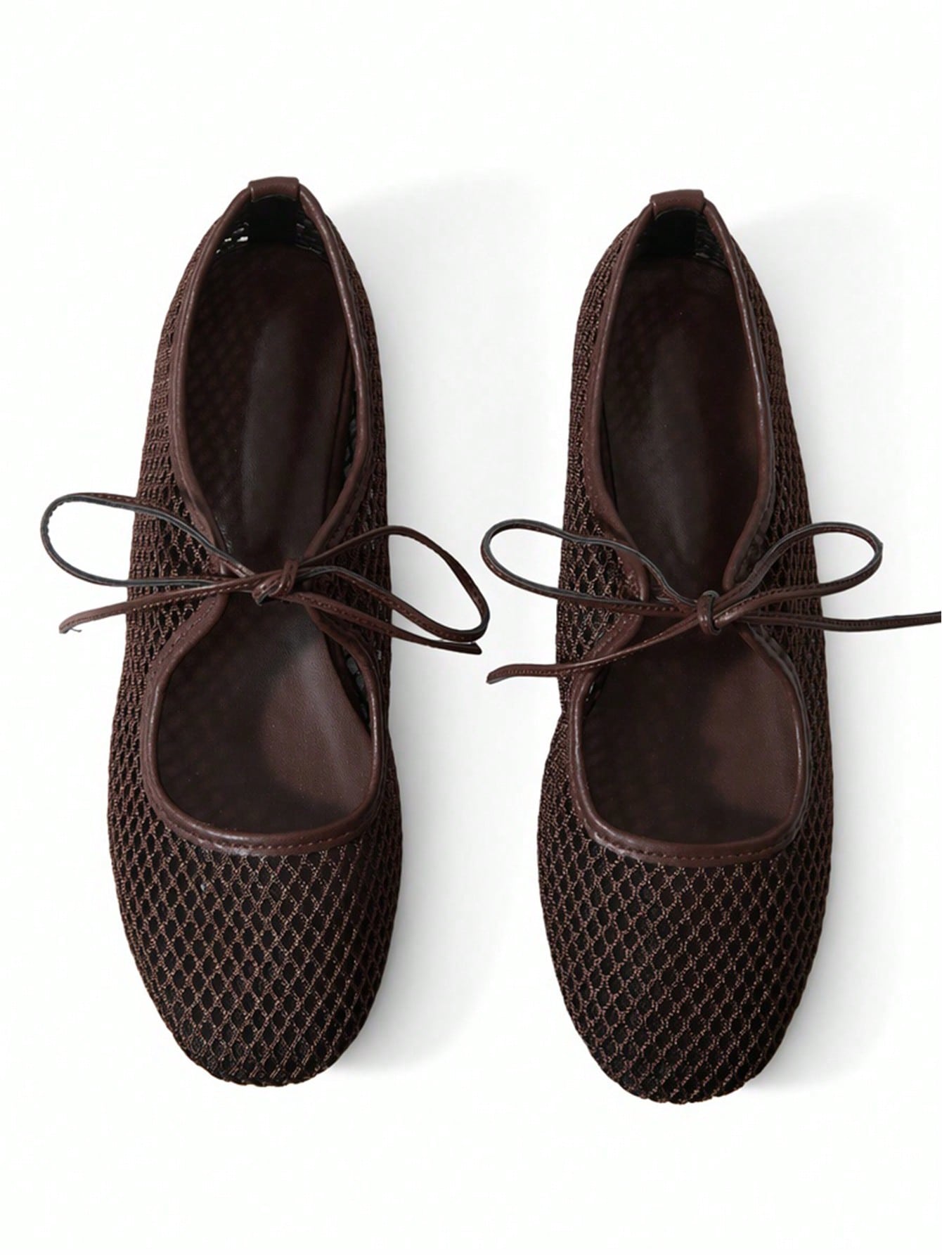 Women's Mesh Flat Shoes | Square Toe Ballet Flats | MIRA