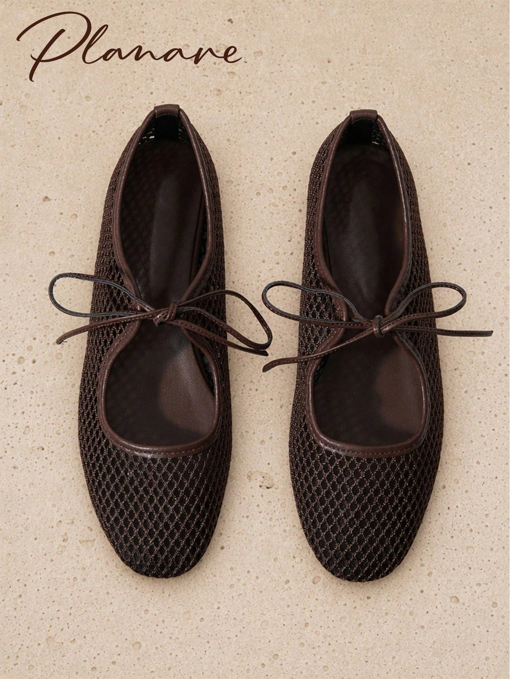 Women's Mesh Flat Shoes | Square Toe Ballet Flats | MIRA