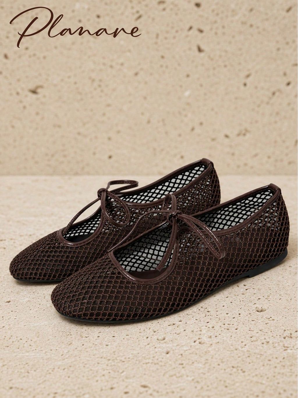 Women's Mesh Flat Shoes | Square Toe Ballet Flats | MIRA