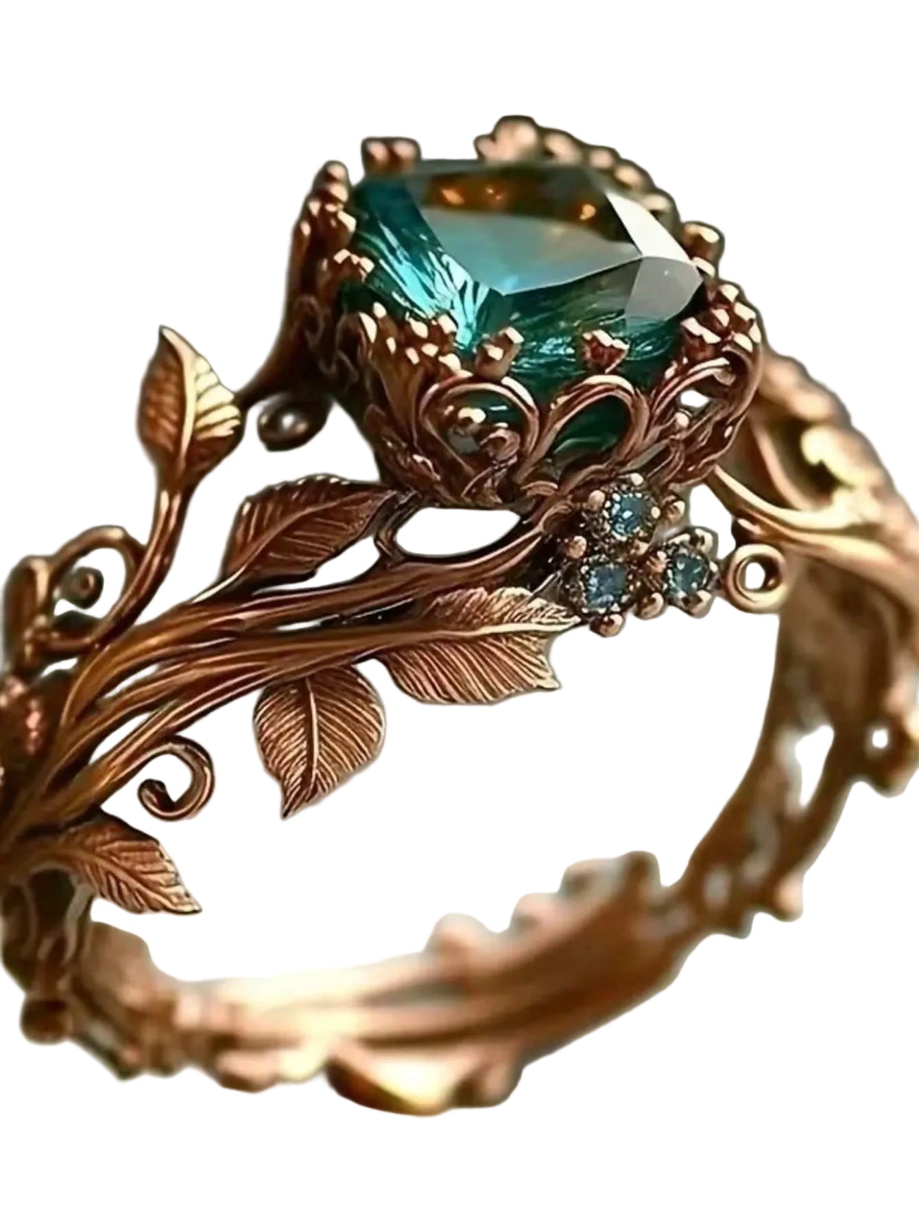 14K Gold Plated CZ Ring for Women | Vintage Glamour Jewelry | MIRA