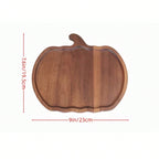 Pumpkin Shaped Wooden Serving Tray – Halloween Thanksgiving Gift | MIRA