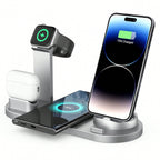 3-in-1 Fast Wireless Charger Station – iPhone, Apple Watch & AirPods | MIRA