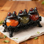 Gothic Frog Spice Jars Set of 3 – Apothecary Witch Kitchen Decor | MIRA