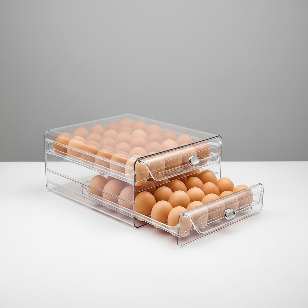 Space-Saving Refrigerator Egg Storage Box