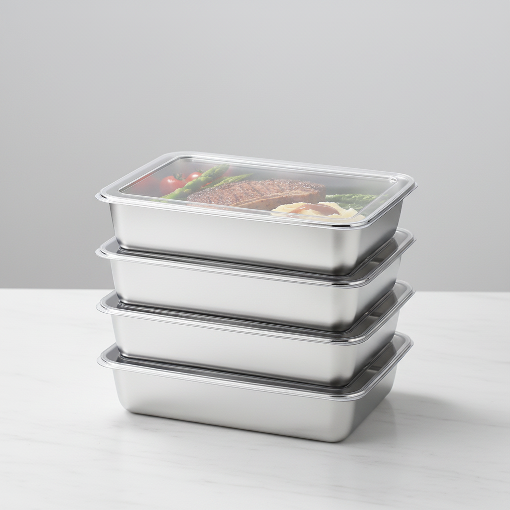 5-Piece Stainless Steel Storage Container Set