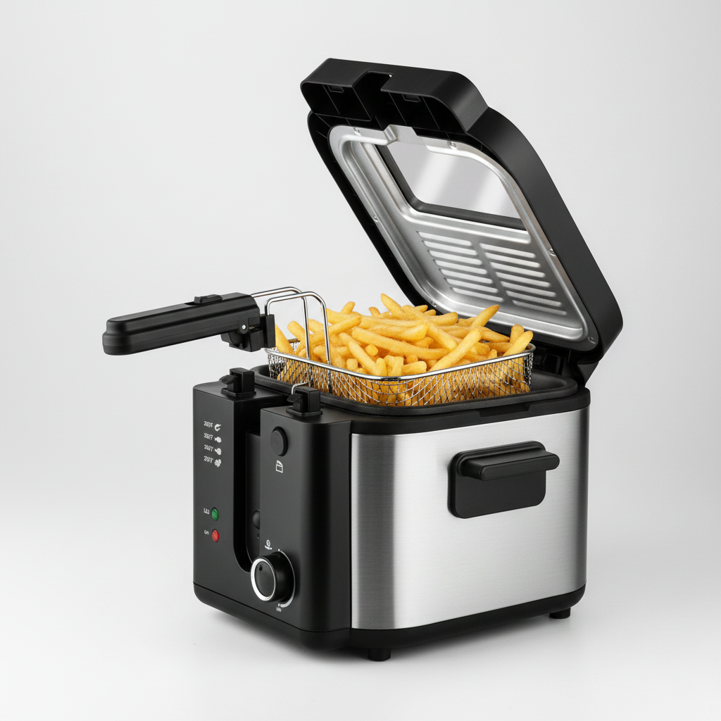 1500W Electric Deep Fryer with Basket | 2.5L Non-Stick, Easy Clean | MIRA