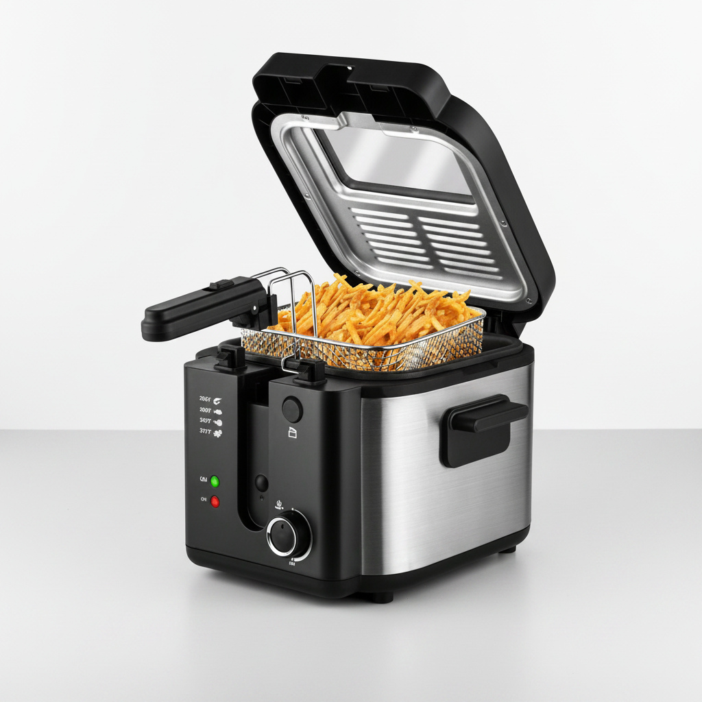 1500W Electric Deep Fryer with Basket | 2.5L Non-Stick, Easy Clean | MIRA