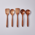 5-Piece Wooden Spoon Set with Storage Box | Kitchen Utensil Set – MIRA