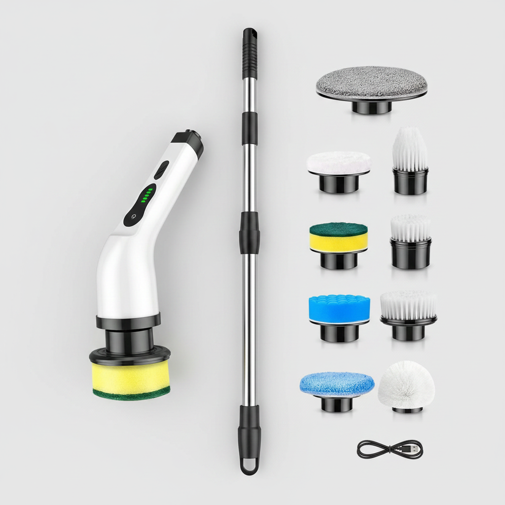 Electric Spin Scrubber | Cordless Dual-Speed Cleaning Brush – MIRA