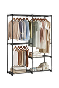 Freestanding Clothes Wardrobe Rack | 3 Hanging Rods & Shelves, 54.3" Wide – MIRA