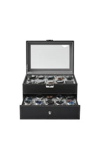 20-Slot Watch Box with Glass Lid | 2-Layer Lockable Display Case – MIRA