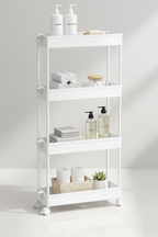 4-Tier Slim Rolling Storage Cart