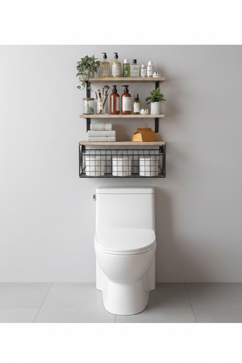 Bathroom Shelves Over Toilet