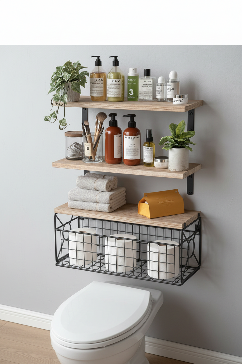 Bathroom Shelves Over Toilet