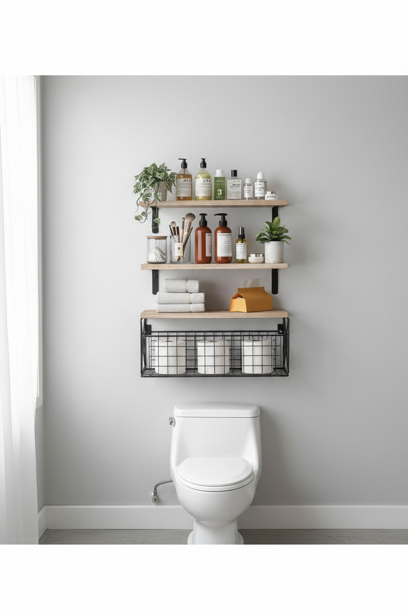 Bathroom Shelves Over Toilet
