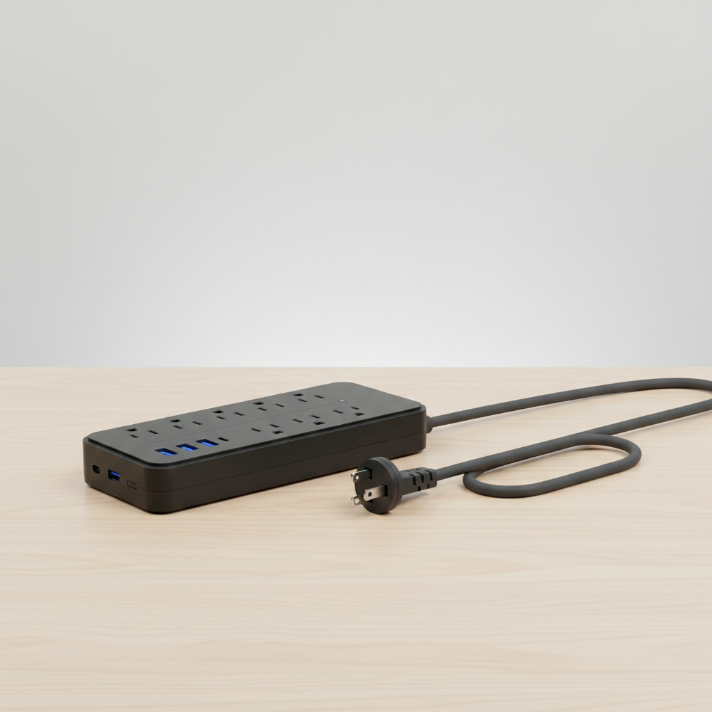 Surge Protector Power Board with 8 Outlets