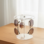 Acrylic sunglass display stand - right front angle