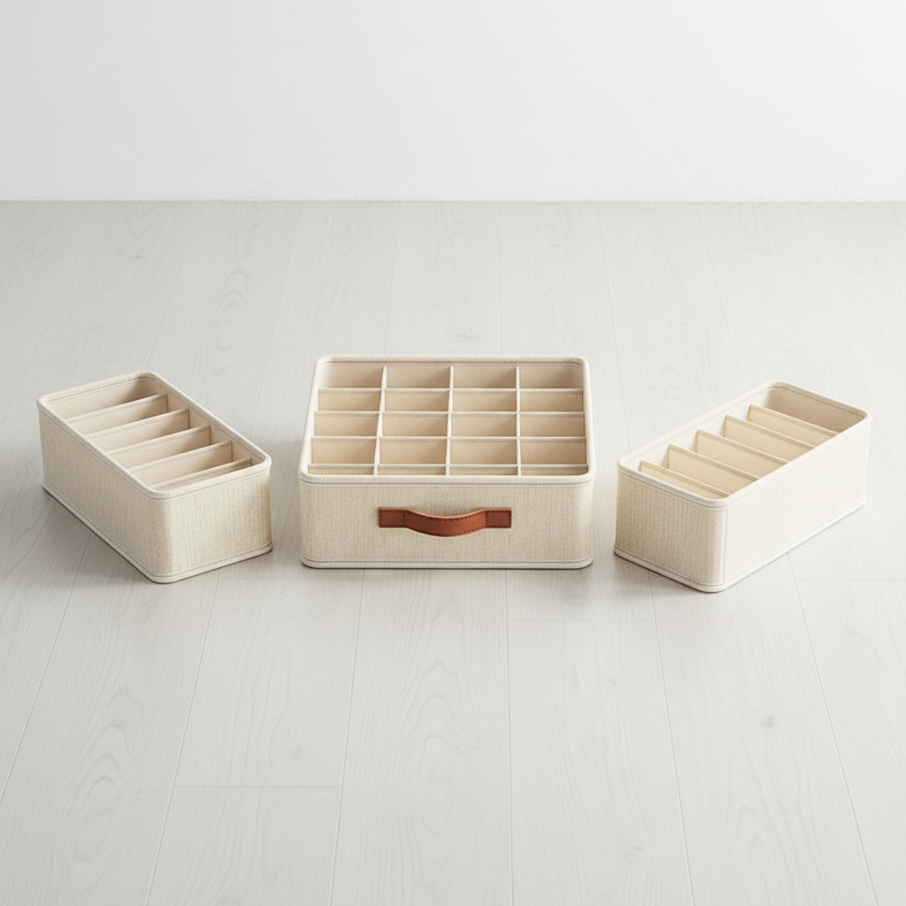 Underwear Storage Box with Dividers | Drawer Organizer for Socks & Bras – MIRA