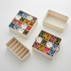 Underwear Storage Box with Dividers | Drawer Organizer for Socks & Bras – MIRA