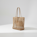 Mesh Beach Tote Bag - Side Angle