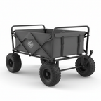 Heavy-duty folding cart - rear 3/4 angle view