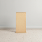 Vertical woven sisal cat scratching post standalone studio shot