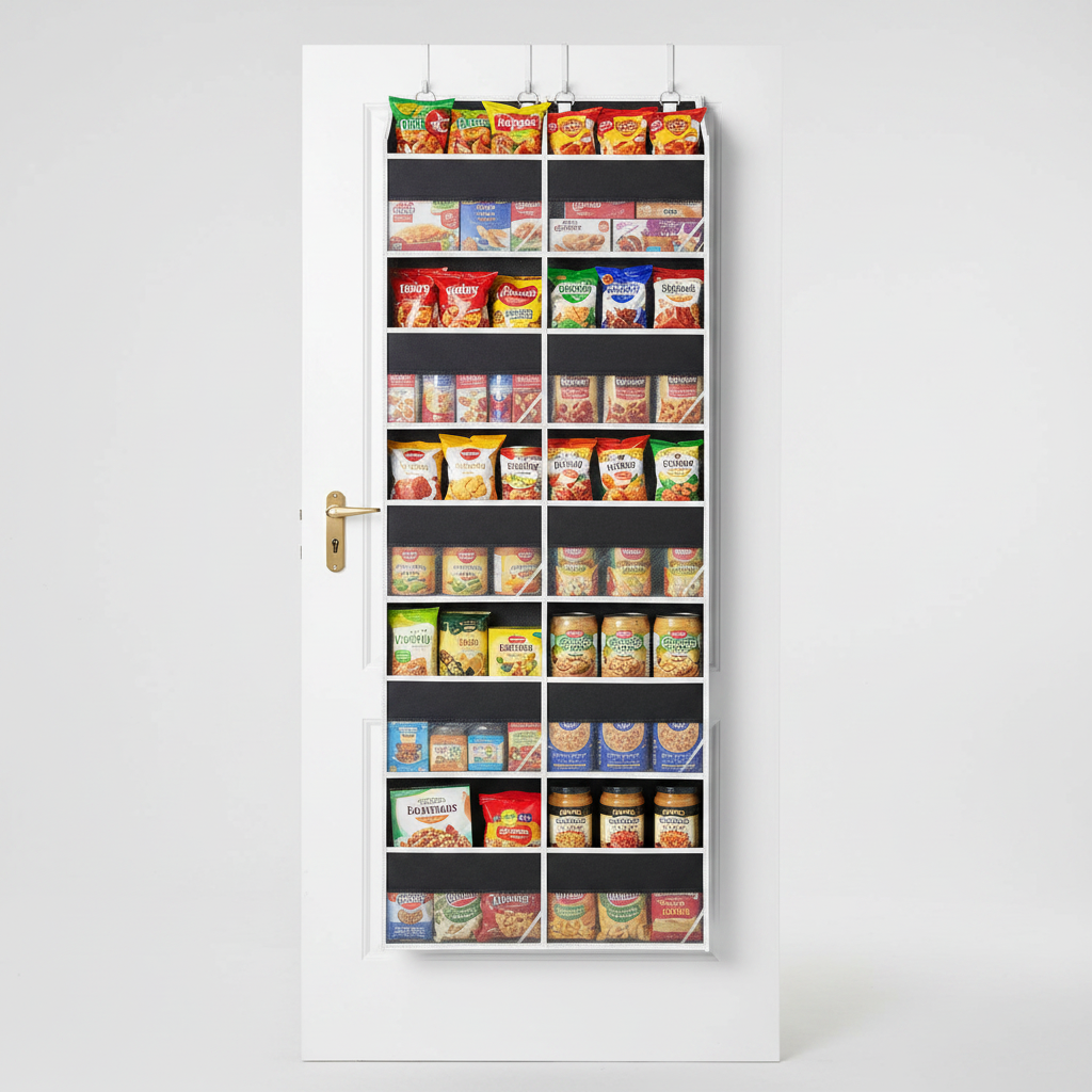 Front filled with pantry items