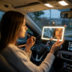 In-car lifestyle scene