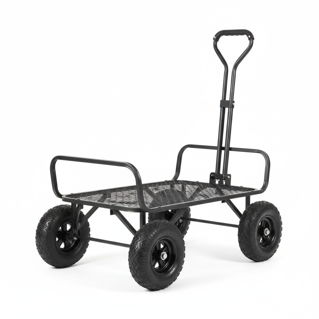 Heavy-duty folding cart - front view