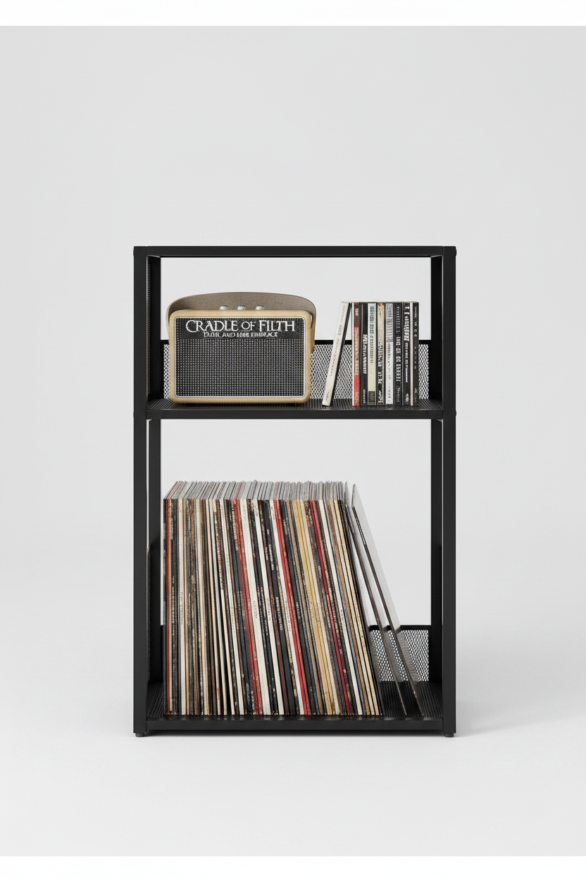 Record Player Stand - Bottom Shelf Vinyl Storage